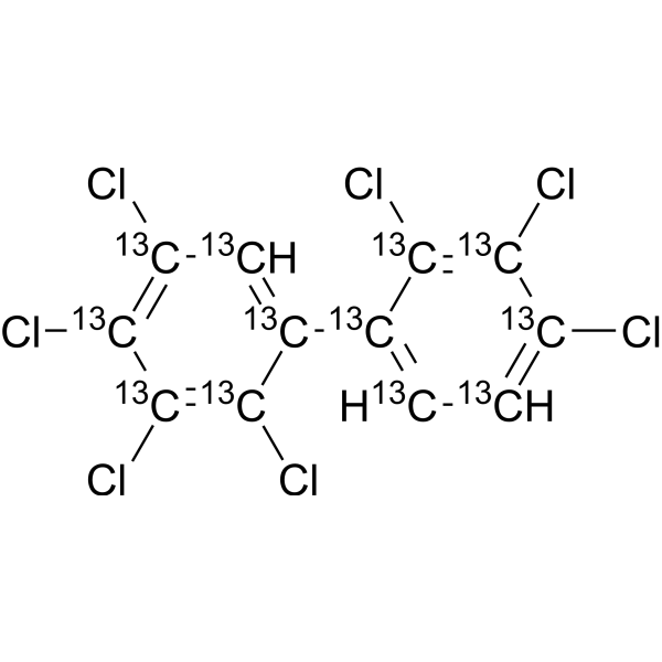 2,2′,3,3′,4,4′,5-Heptachloro biphenyl-13C12